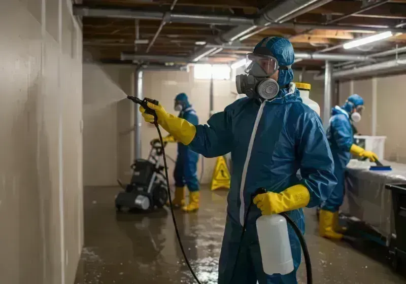 Basement Sanitization and Antimicrobial Treatment process in Gibsonburg, OH